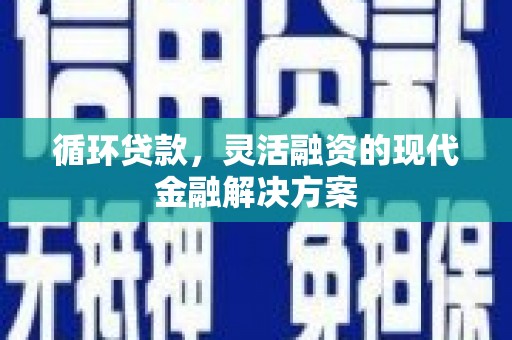 武陵源循环贷款，灵活融资的现代金融解决方案