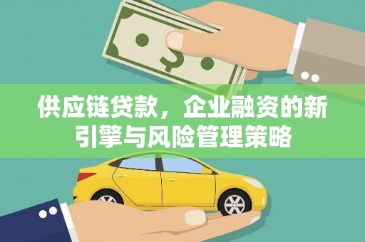 武陵源供应链贷款，企业融资的新引擎与风险管理策略