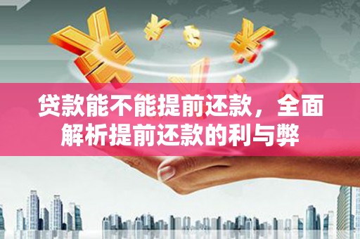 武陵源贷款能不能提前还款，全面解析提前还款的利与弊
