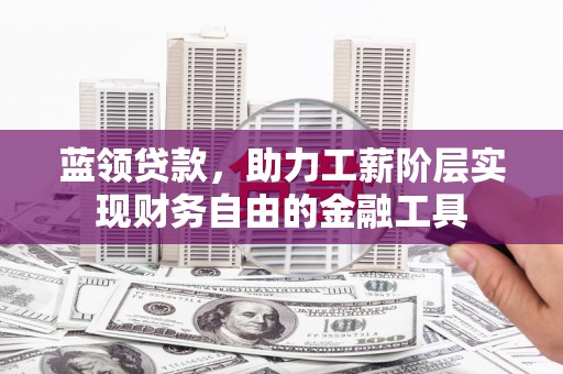 武陵源蓝领贷款，助力工薪阶层实现财务自由的金融工具