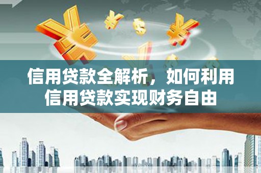 武陵源信用贷款全解析，如何利用信用贷款实现财务自由